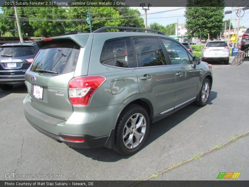 Jasmine Green Metallic / Gray 2015 Subaru Forester 2.5i Touring