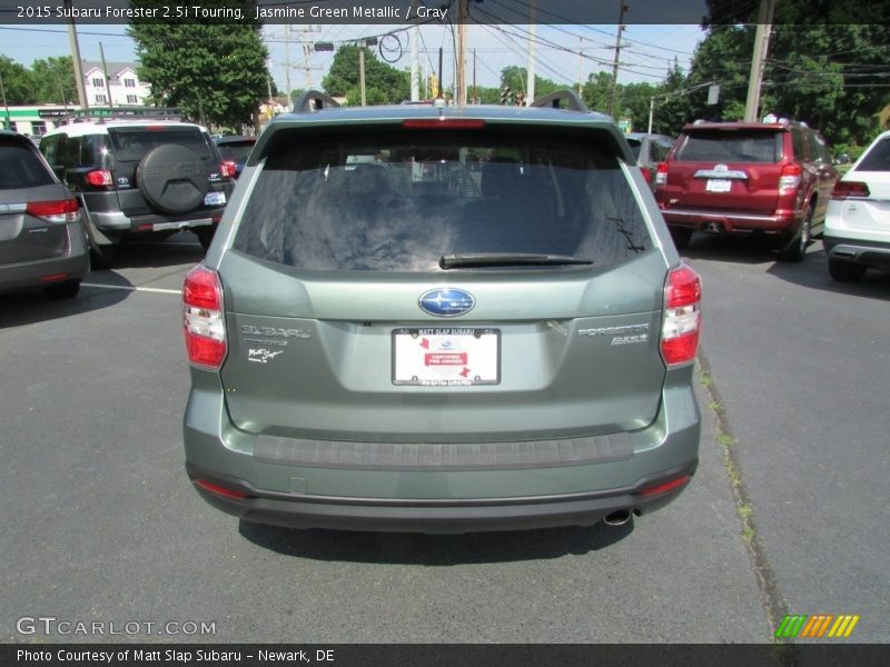 Jasmine Green Metallic / Gray 2015 Subaru Forester 2.5i Touring