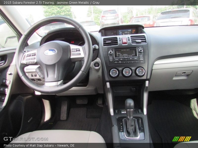 Jasmine Green Metallic / Gray 2015 Subaru Forester 2.5i Touring