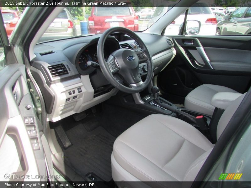 Jasmine Green Metallic / Gray 2015 Subaru Forester 2.5i Touring