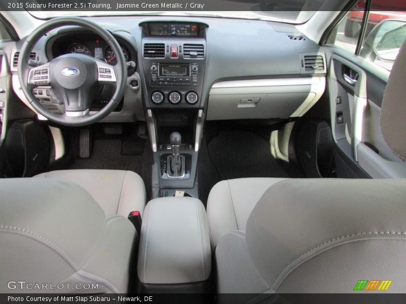 Jasmine Green Metallic / Gray 2015 Subaru Forester 2.5i Touring