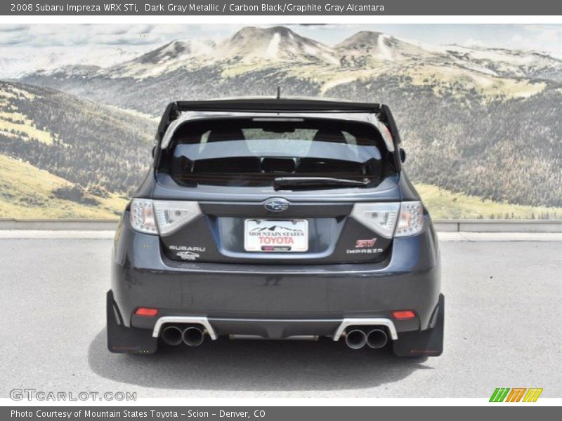 Dark Gray Metallic / Carbon Black/Graphite Gray Alcantara 2008 Subaru Impreza WRX STi