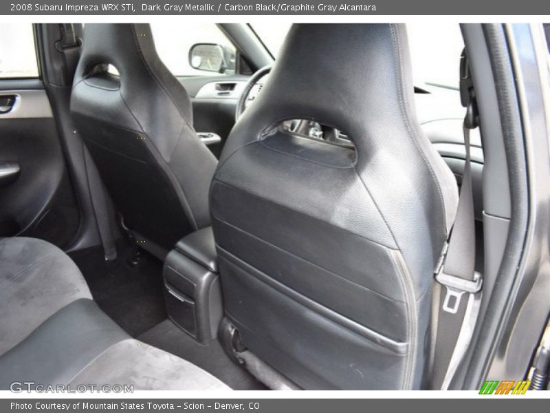 Dark Gray Metallic / Carbon Black/Graphite Gray Alcantara 2008 Subaru Impreza WRX STi