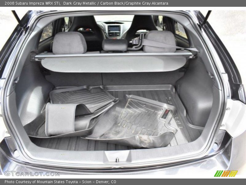 Dark Gray Metallic / Carbon Black/Graphite Gray Alcantara 2008 Subaru Impreza WRX STi