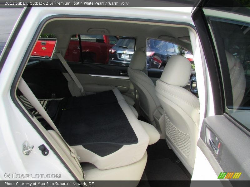 Satin White Pearl / Warm Ivory 2012 Subaru Outback 2.5i Premium