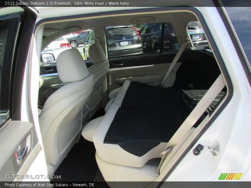 Satin White Pearl / Warm Ivory 2012 Subaru Outback 2.5i Premium