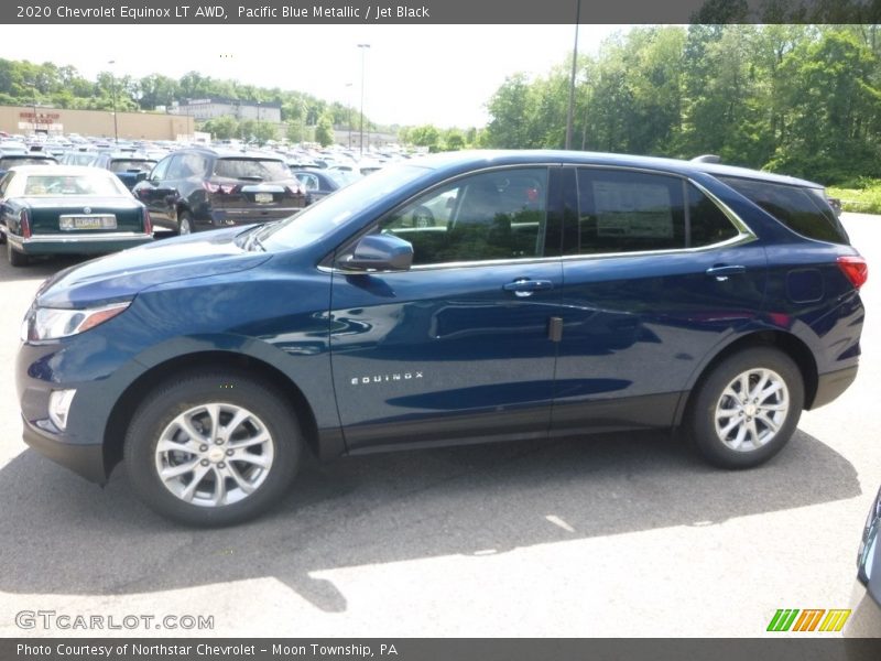 Pacific Blue Metallic / Jet Black 2020 Chevrolet Equinox LT AWD