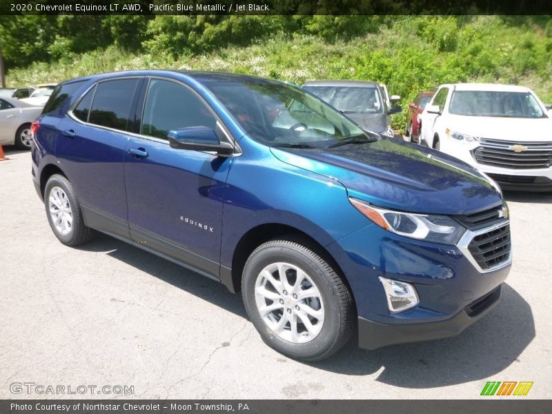 Pacific Blue Metallic / Jet Black 2020 Chevrolet Equinox LT AWD