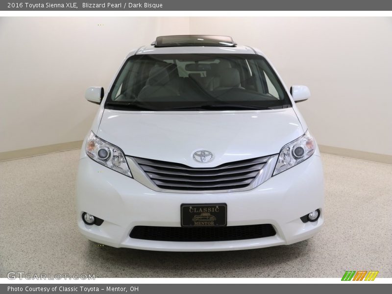 Blizzard Pearl / Dark Bisque 2016 Toyota Sienna XLE