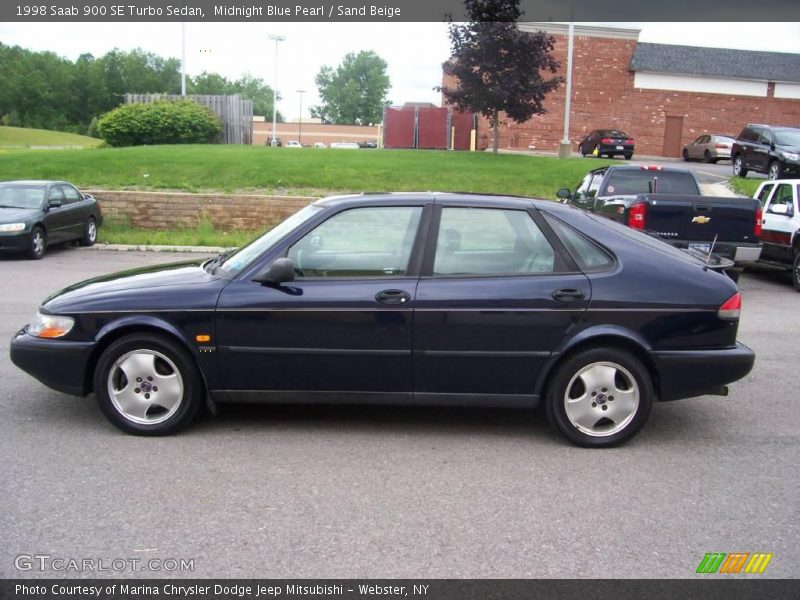 Midnight Blue Pearl / Sand Beige 1998 Saab 900 SE Turbo Sedan