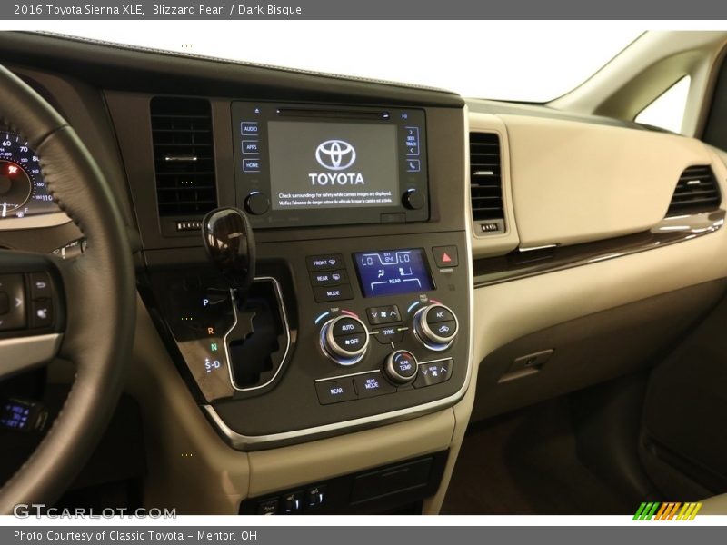 Blizzard Pearl / Dark Bisque 2016 Toyota Sienna XLE