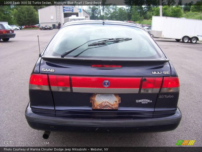 Midnight Blue Pearl / Sand Beige 1998 Saab 900 SE Turbo Sedan