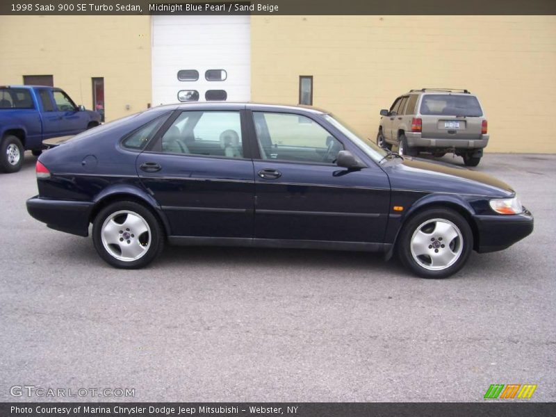 Midnight Blue Pearl / Sand Beige 1998 Saab 900 SE Turbo Sedan