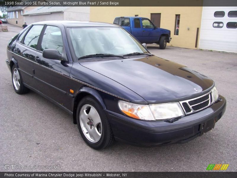 Midnight Blue Pearl / Sand Beige 1998 Saab 900 SE Turbo Sedan