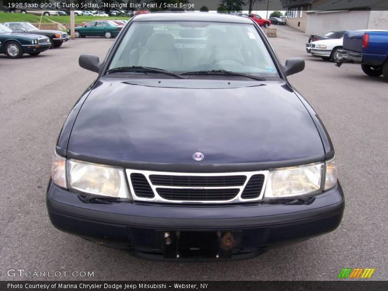 Midnight Blue Pearl / Sand Beige 1998 Saab 900 SE Turbo Sedan