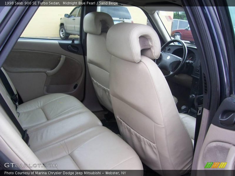 Midnight Blue Pearl / Sand Beige 1998 Saab 900 SE Turbo Sedan