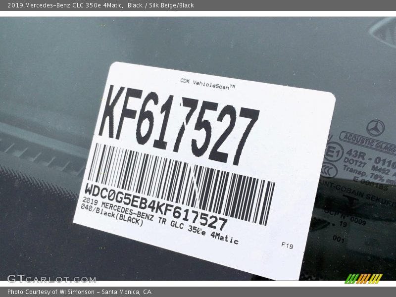 Black / Silk Beige/Black 2019 Mercedes-Benz GLC 350e 4Matic