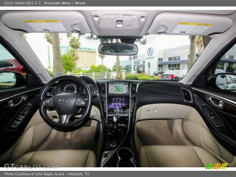 Moonlight White / Wheat 2015 Infiniti Q50 3.7