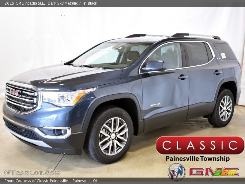 Dark Sky Metallic / Jet Black 2019 GMC Acadia SLE