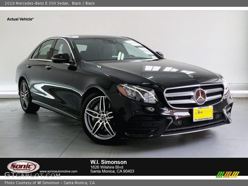 Black / Black 2019 Mercedes-Benz E 300 Sedan