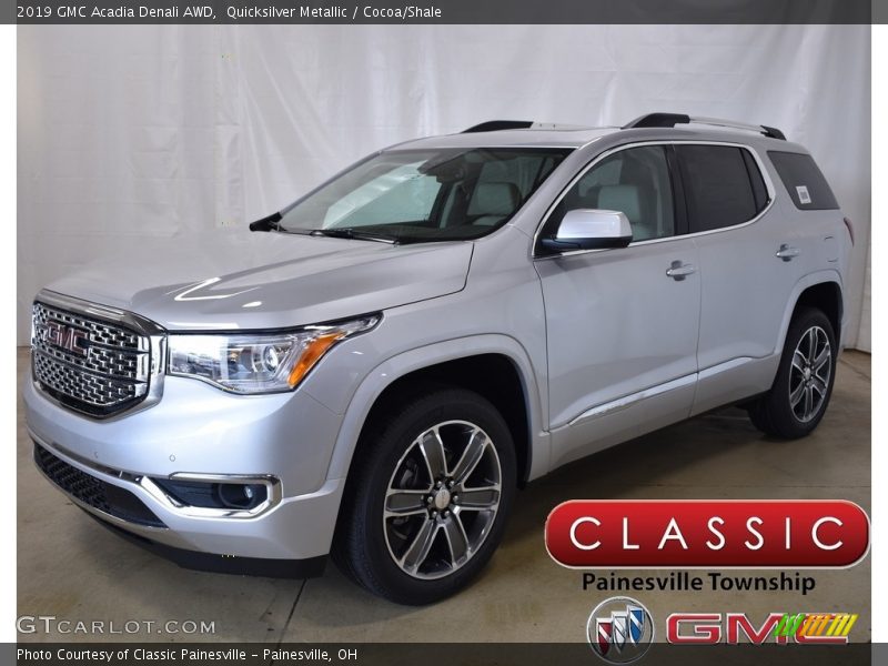 Quicksilver Metallic / Cocoa/Shale 2019 GMC Acadia Denali AWD