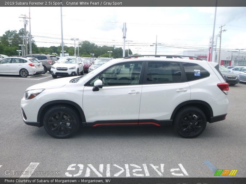 Crystal White Pearl / Gray Sport 2019 Subaru Forester 2.5i Sport