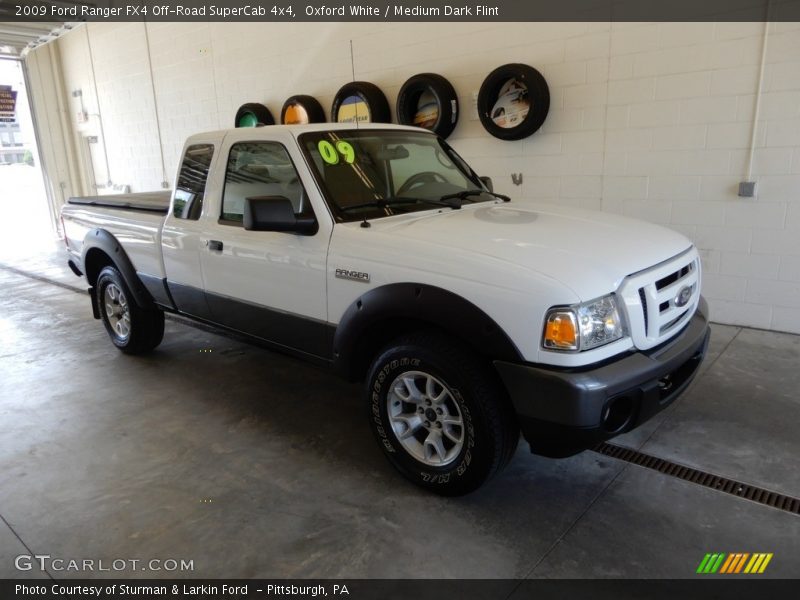 Oxford White / Medium Dark Flint 2009 Ford Ranger FX4 Off-Road SuperCab 4x4