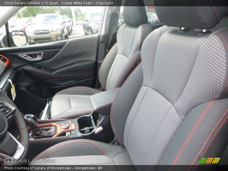Crystal White Pearl / Gray Sport 2019 Subaru Forester 2.5i Sport