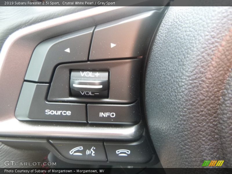 Crystal White Pearl / Gray Sport 2019 Subaru Forester 2.5i Sport