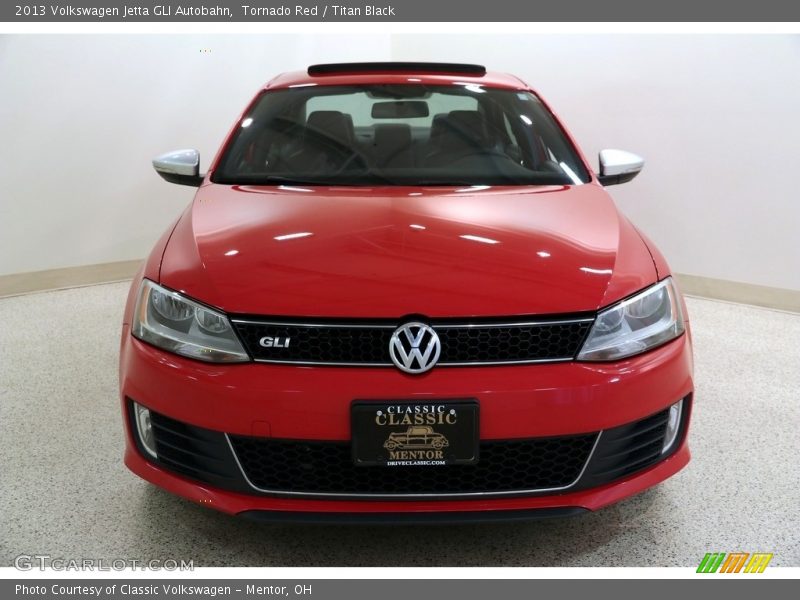 Tornado Red / Titan Black 2013 Volkswagen Jetta GLI Autobahn