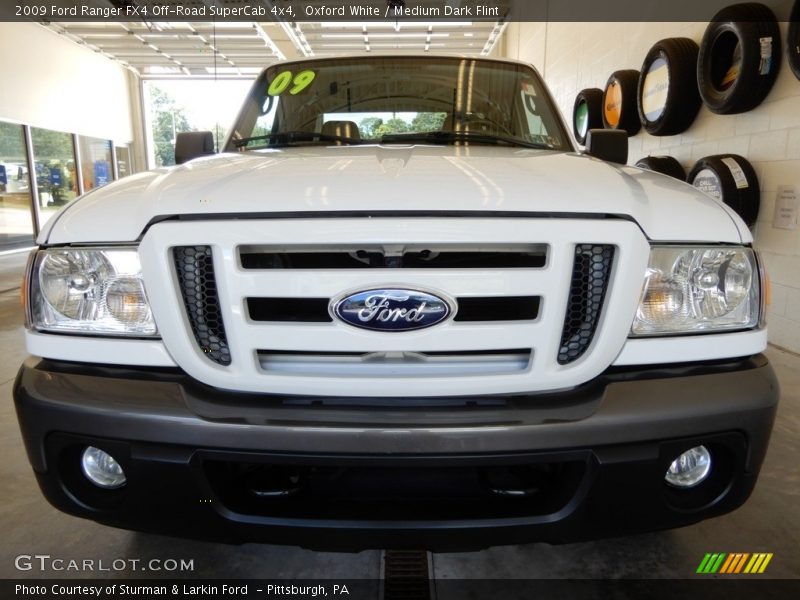 Oxford White / Medium Dark Flint 2009 Ford Ranger FX4 Off-Road SuperCab 4x4