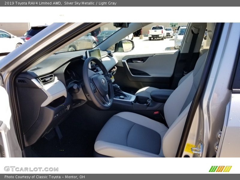 Silver Sky Metallic / Light Gray 2019 Toyota RAV4 Limited AWD