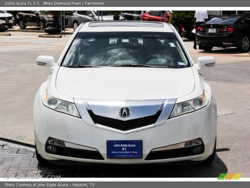 White Diamond Pearl / Parchment 2009 Acura TL 3.5