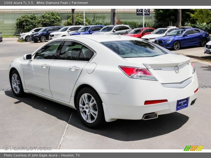 White Diamond Pearl / Parchment 2009 Acura TL 3.5