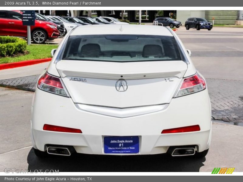 White Diamond Pearl / Parchment 2009 Acura TL 3.5