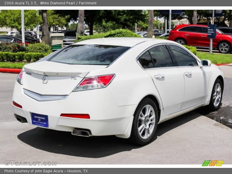 White Diamond Pearl / Parchment 2009 Acura TL 3.5