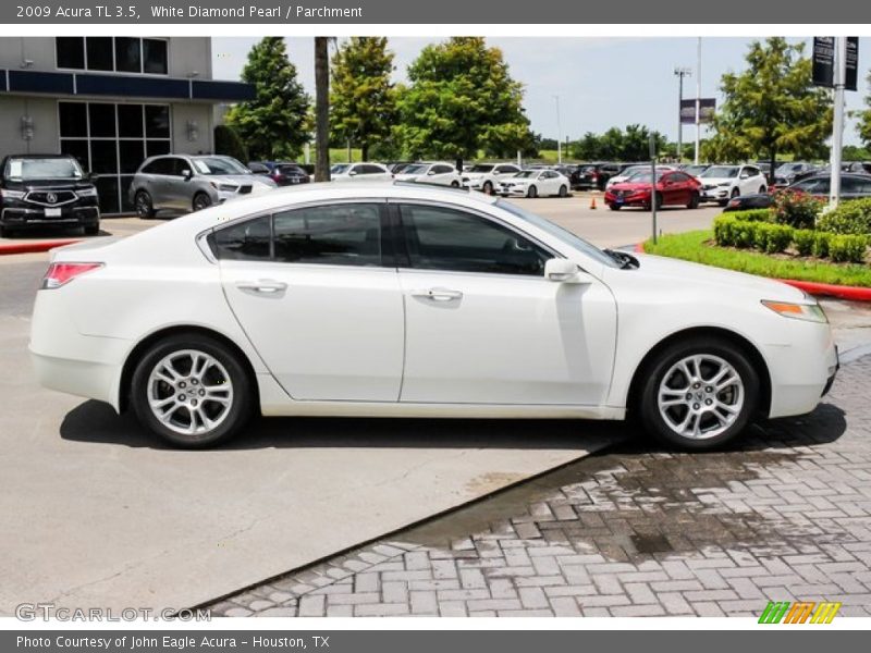 White Diamond Pearl / Parchment 2009 Acura TL 3.5