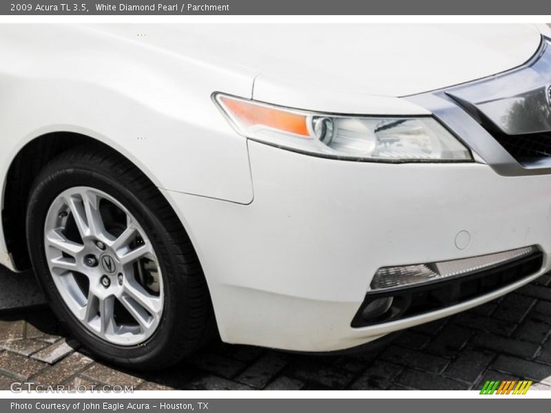 White Diamond Pearl / Parchment 2009 Acura TL 3.5