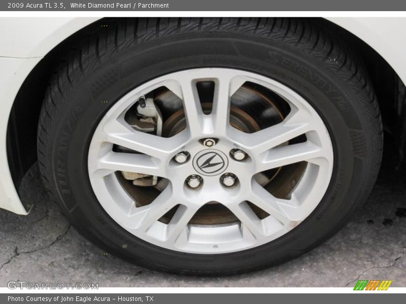 White Diamond Pearl / Parchment 2009 Acura TL 3.5