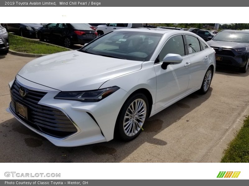 Wind Chill Pearl / Beige 2019 Toyota Avalon Limited