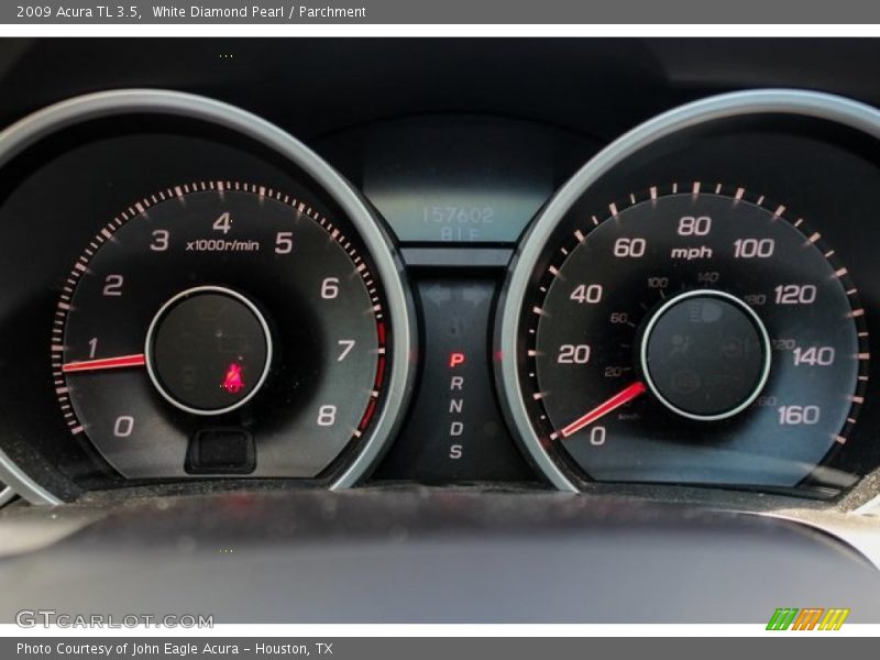 White Diamond Pearl / Parchment 2009 Acura TL 3.5