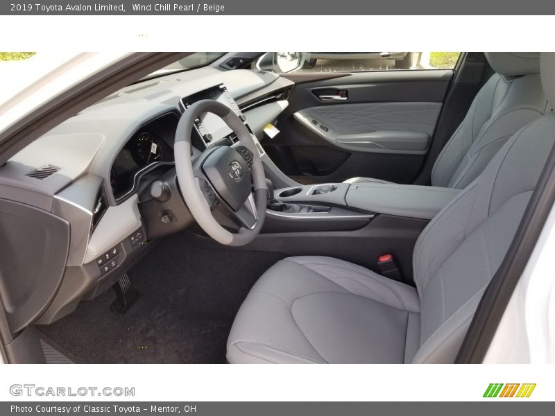 Wind Chill Pearl / Beige 2019 Toyota Avalon Limited