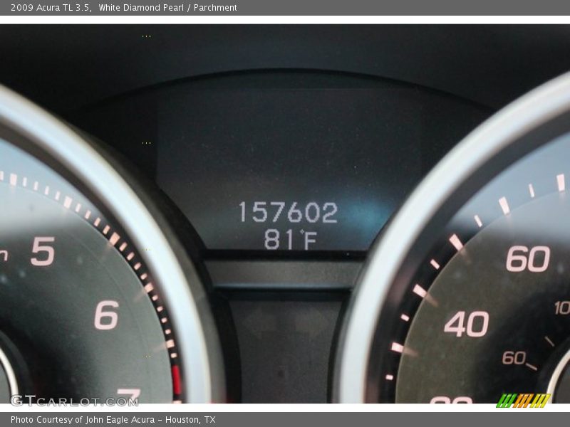 White Diamond Pearl / Parchment 2009 Acura TL 3.5