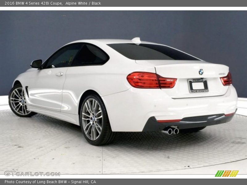 Alpine White / Black 2016 BMW 4 Series 428i Coupe