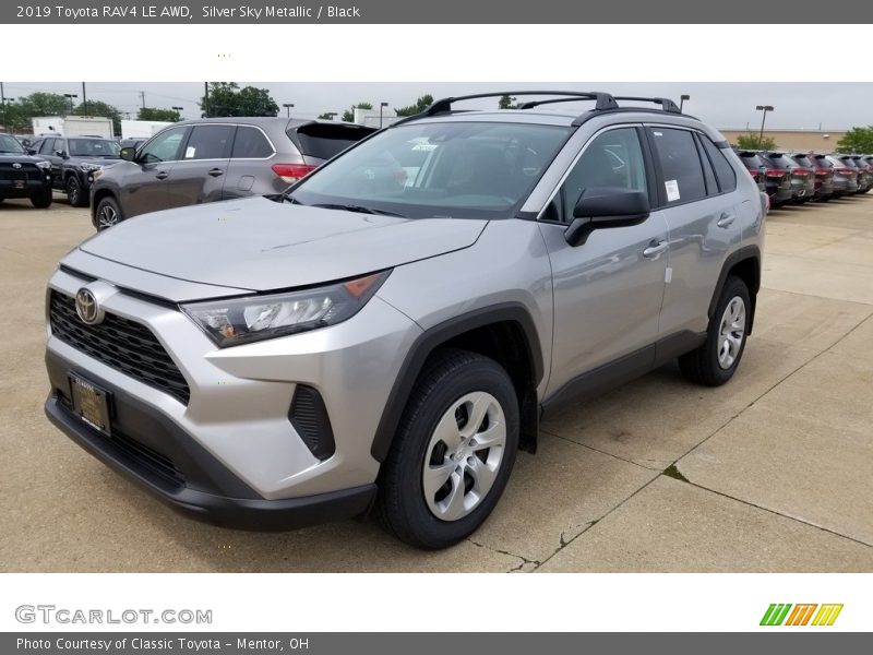 Silver Sky Metallic / Black 2019 Toyota RAV4 LE AWD