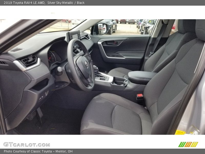 Silver Sky Metallic / Black 2019 Toyota RAV4 LE AWD