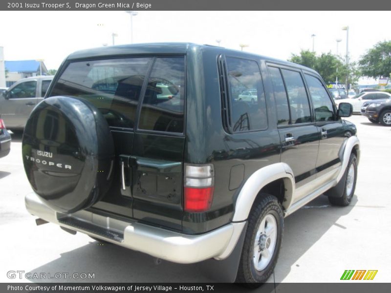 Dragon Green Mica / Beige 2001 Isuzu Trooper S