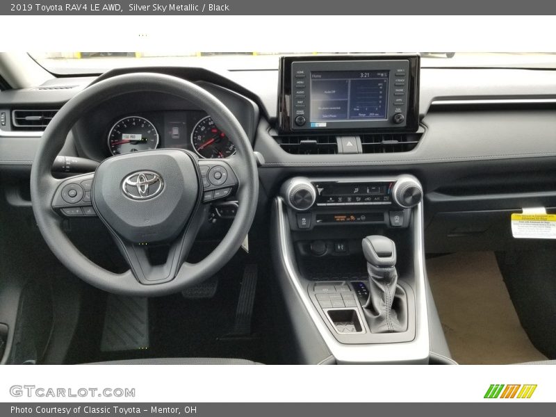 Silver Sky Metallic / Black 2019 Toyota RAV4 LE AWD