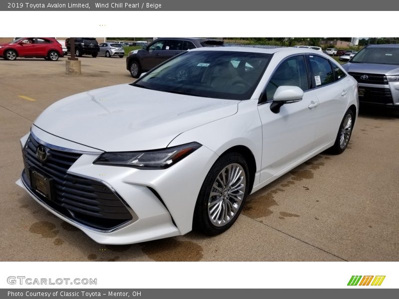 Wind Chill Pearl / Beige 2019 Toyota Avalon Limited