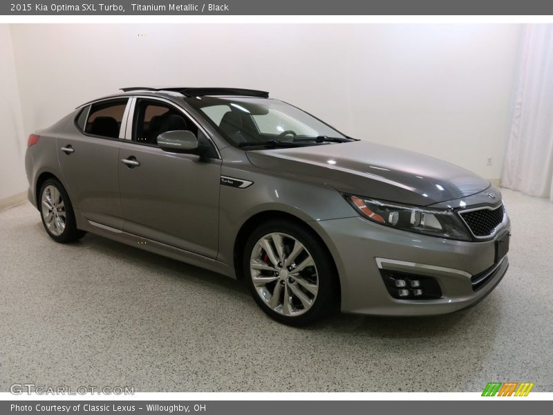 Titanium Metallic / Black 2015 Kia Optima SXL Turbo